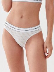 Guess Figi klasyczne Carrie O97E02 KBOE1 Biały. Białe figi Guess, z aplikacjami, z bawełny. Za 49.99 zł.