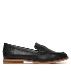 Lordsy Caprice. Czarne półbuty damskie Caprice, bez wzorów, bez obcasa, bez zapięcia. Za 439.99 zł.