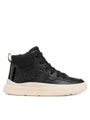Geox Sneakersy J Laquinny Girl J66M3D 05402 C9999 M Czarny. Czarne buty sportowe dziewczęce Geox, ze skóry, bez zapięcia. Za 269.99 zł.
