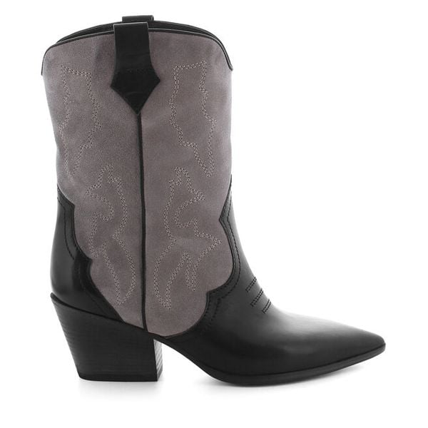 Kowbojki Kennel & Schmenger. Szare botki damskie Kennel + Schmenger, bez obcasa, na słupku, bez zapięcia. Za 1,219.00 zł.