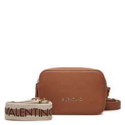 Torebka Valentino. Brązowe listonoszki damskie Valentino, bez wzorów, bez dodatków. Za 519.99 zł.