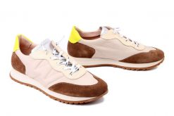 WONDERS A-4802 conac/taupe, półbuty damskie. Brązowe półbuty damskie Wonders, bez wzorów, bez obcasa, bez zapięcia. Za 669.90 zł.