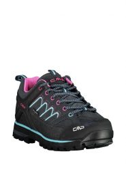 Cmp Skórzane buty trekkingowe "Moon" w kolorze antracytowo-czarno-różowym rozmiar: 40. Czarne obuwie trekkingowe damskie CMP, ze skóry, bez zapięcia. Za 350.45 zł.