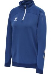 Damska bluza dresowa half zip Hummel Lead. Niebieskie bluzy damskie Hummel, xs, bez wzorów, z dresówki, bez kaptura. Za 161.25 zł.