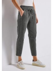 Street One Spodnie w kolorze antracytowym rozmiar: 44/L28. Czarne spodnie materiałowe damskie Street One, bez wzorów, z materiału. Za 191.88 zł.