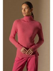 Perfect Cashmere Kaszmirowy sweter "Tracy" w kolorze różowym rozmiar: S. Różowe golfy damskie Perfect Cashmere, s, z kaszmiru, bez kołnierzyka. Za 322.81 zł.