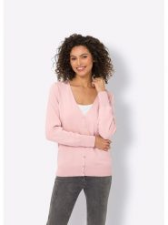 Heine Kardigan w kolorze jasnoróżowym rozmiar: 36. Różowe kardigany damskie Heine, bez wzorów, z bawełny. Za 104.99 zł.