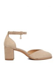 Lasocki Czółenka CEO-WB-VELA-02 Beżowy. Brązowe czółenka damskie Lasocki, bez wzorów, ze skóry, bez obcasa. Za 229.99 zł.