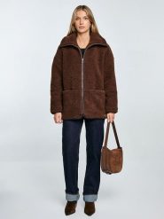 BIG STAR Kurtka pluszowa w kolorze brązowym rozmiar: M. Brązowe kurtki damskie Big Star, m, bez wzorów, bez kaptura. Za 189.99 zł.