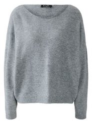 Miss Lagotte Sweter w kolorze szarym rozmiar: 40. Szare swetry klasyczne damskie Miss Lagotte, bez kołnierzyka. Za 126.99 zł.