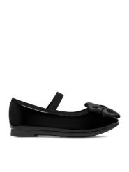 DeeZee Baleriny CEO-CM220831-31DZ(III) Czarny. Czarne baleriny dziewczęce DeeZee, bez wzorów, ze skóry, bez obcasa, bez zapięcia. Za 59.99 zł.