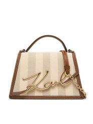 KARL LAGERFELD Torebka B2W30227 Beżowy. Brązowe torebki klasyczne damskie KARL LAGERFELD, z materiału, bez dodatków. Za 1,499.00 zł.