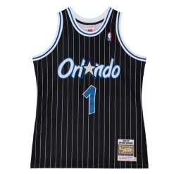 Koszulka Orlando Magic Authentic Anfernee Hardaway 1994/95. Czarne koszulki damskie Mitchell & Ness, bez wzorów, z poliesteru, bez kołnierzyka, bez ramiączek. Za 1,294.00 zł.