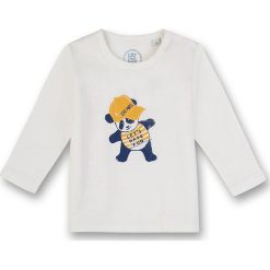 Koszulka w kolorze białym. Białe koszulki i t-shirty dziewczęce Eat ants, z nadrukiem, z bawełny, z okrągłym kołnierzem, z długim rękawem. W wyprzedaży za 37.95 zł.