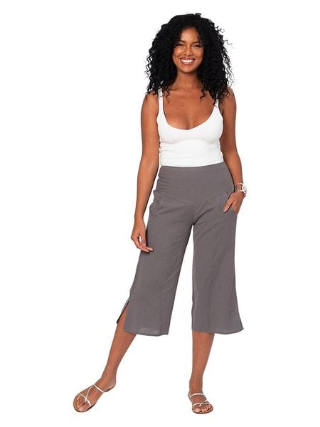 Aller Simplement Spodnie w kolorze szarym rozmiar: 38/40. Szare spodnie materiałowe damskie Aller Simplement, bez wzorów, z materiału. Za 105.63 zł.