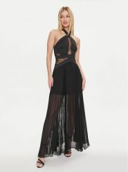 Marciano Guess Sukienka wieczorowa 4GGK67 8637Z Czarny Regular Fit. Czarne sukienki damskie Marciano Guess, z aplikacjami, z syntetyku, wizytowe, bez ramiączek. Za 1,269.00 zł.