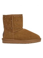 Pepe Jeans FOOTWEAR Skórzane botki zimowe w kolorze jasnobrązowym rozmiar: 38. Brązowe botki damskie Pepe Jeans FOOTWEAR, na zimę, z jeansu, bez obcasa, bez zapięcia. Za 168.06 zł.