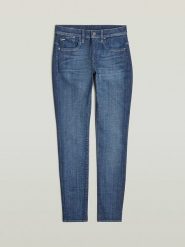 G-Star Dżinsy "Lhana" - Super Skinny fit - w kolorze niebieskim rozmiar: W30/L32. Niebieskie jeansy damskie G-Star. Za 193.24 zł.