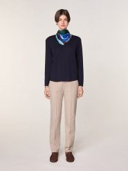 Rodier Wełniany sweter w kolorze granatowym rozmiar: XL. Niebieskie swetry klasyczne damskie Rodier, xl, z wełny, bez kołnierzyka. Za 239.99 zł.