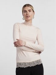 YAS Bluzka Elle 26024677 Beżowy Slim Fit. Brązowe bluzki damskie YAS, xs, bez wzorów, z wiskozy, bez kołnierzyka, bez ramiączek. W wyprzedaży za 39.99 zł.
