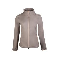Damska kurtka jeździecka softshell HKM Lily. Brązowe kurtki damskie HKM, s, bez wzorów, z softshellu, bez kaptura. Za 212.00 zł.