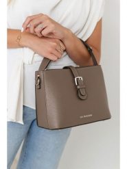 Lia Biassoni Skórzana torebka w kolorze szarobrązowym - 25 x 20 x 12 cm rozmiar: onesize. Brązowe torebki klasyczne damskie Lia Biassoni, z materiału, przez ramię, bez dodatków. Za 260.99 zł.