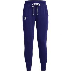 Spodnie Do Biegania Rival Fleece Dla Kobiet. Niebieskie spodnie dresowe damskie Under Armour, bez wzorów. Za 302.99 zł.