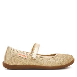 Baleriny Naturino. Żółte baleriny dziewczęce Naturino, bez wzorów, bez obcasa, bez zapięcia. Za 369.99 zł.