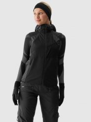 4F Bezrękawnik trekkingowy Primaloft Active damski - czarny XXL. Czarne kamizelki damskie 4F, na zimę, s, bez wzorów, z dzianiny, bez kaptura. Za 399.99 zł.