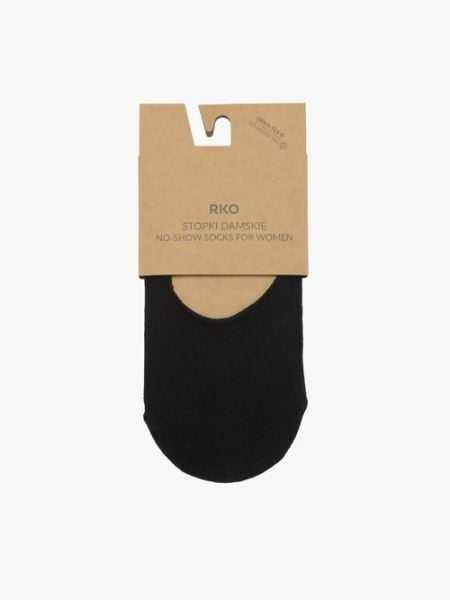 Czarne stopki bawełniane damskie. Czarne skarpetki damskie Ryłko, bez wzorów, z bawełny. Za 24.99 zł.