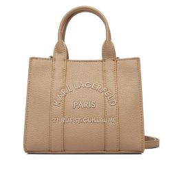 Torebka KARL LAGERFELD. Brązowe torebki klasyczne damskie KARL LAGERFELD, bez dodatków. Za 649.99 zł.