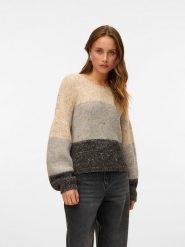 Vero Moda Sweter w kolorze beżowym rozmiar: S. Brązowe swetry klasyczne damskie Vero Moda, s, z wełny, bez kołnierzyka. Za 153.71 zł.