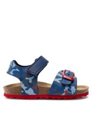 Geox Sandały B Sandal Chalki Boy B922QA 00454 C0735 M Granatowy. Niebieskie sandały chłopięce Geox, ze skóry, bez zapięcia. Za 129.99 zł.