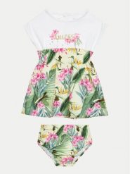 Guess Sukienka codzienna A4GK09 K6YW0 Kolorowy Regular Fit. Sukienki dziewczęce Guess, z aplikacjami, z bawełny, bez ramiączek, proste. Za 369.99 zł.