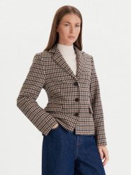 Tommy Hilfiger Marynarka Heritage WW0WW48266 Beżowy Regular Fit. Brązowe marynarki i żakiety damskie Tommy Hilfiger, bez wzorów, z wełny. Za 1,299.00 zł.