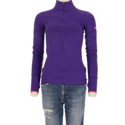 Bluza damska Dri-Fit Nike PRO. Fioletowe bluzy damskie Nike, l, bez wzorów, z materiału, bez kaptura. Za 114.98 zł.