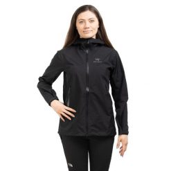 Kurtka trekkingowa damska Arc'teryx Beta. Czarne kurtki damskie Arc'teryx, bez wzorów, bez kaptura. Za 1,614.99 zł.