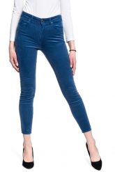 SPODNIE DAMSKIE SZTRUKSOWE LEE SCARLETT HIGH ESTATE BLUE L626QG17 112114322. Niebieskie spodnie materiałowe damskie Lee, bez wzorów, z materiału. Za 209.99 zł.