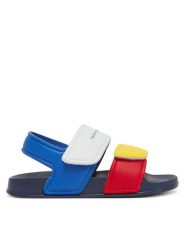 Tommy Hilfiger Sandały T1X2-33913-1172Y S Kolorowy. Sandały chłopięce Tommy Hilfiger, ze skóry, bez zapięcia. Za 129.99 zł.