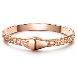 Glanzstücke München Srebrny pierścionek Wezoglowy srebro wysokiej próby różowe złoto Pierścionki 1 ct Damski. Czerwone pierścionki damskie Glanzstücke München, pozłacane. Za 149.99 zł.