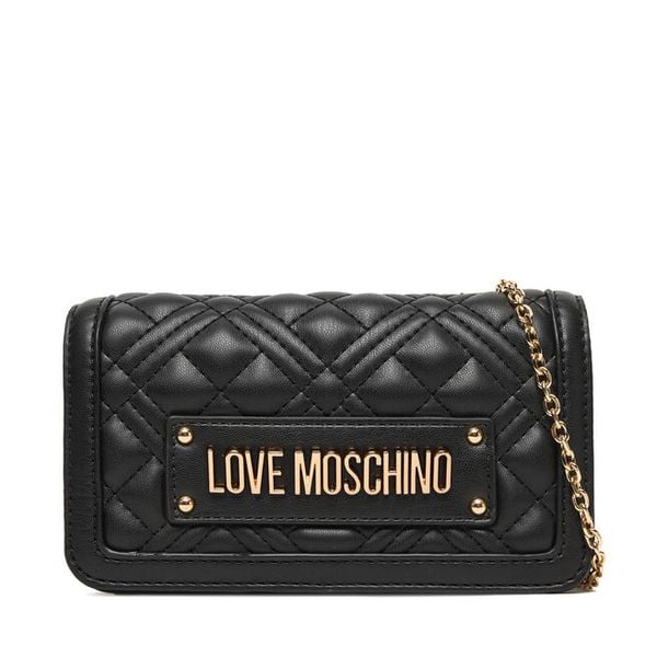 Torebka LOVE MOSCHINO. Czarne torebki wieczorowe damskie Love Moschino, bez wzorów, bez dodatków. Za 369.99 zł.