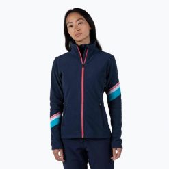 Bluza damska Rossignol Strawpile Fleece Fz. Niebieskie bluzy damskie Rossignol, l, bez wzorów, z materiału, bez kaptura. Za 387.05 zł.