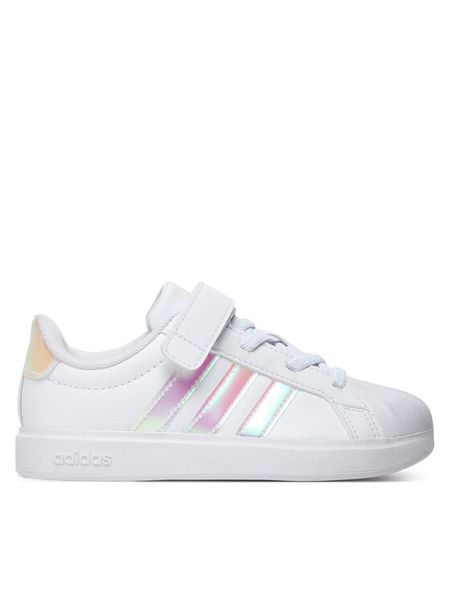 Adidas Sneakersy Streettalk JQ1807 Biały. Białe buty sportowe dziewczęce Adidas, bez wzorów, ze skóry, bez zapięcia. Za 199.99 zł.