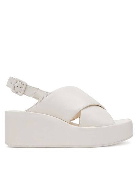 HÖGL Sandały Lucie 9-102500 Écru. Sandały damskie Högl, bez wzorów, ze skóry, bez obcasa, na koturnie, bez zapięcia. Za 559.99 zł.