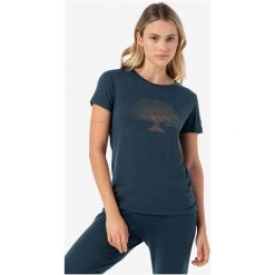 Koszulka z krótkim rękawkiem damska SUPER.NATURAL Tree Of Knowledge Tee. Niebieskie koszulki sportowe damskie super.natural, s, bez wzorów, bez ramiączek. Za 249.99 zł.