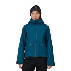 Damska kurtka narciarska Rossignol Rochrun. Niebieskie kurtki damskie Rossignol, bez wzorów, bez kaptura. Za 1,478.50 zł.