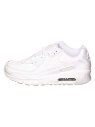 Nike Skórzane sneakersy "Air Max 90" rozmiar: 38. Białe obuwie sportowe damskie Nike, z materiału, bez zapięcia. Za 404.99 zł.