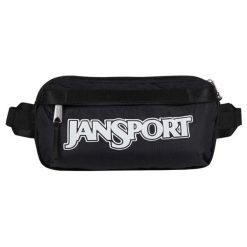 Torebka nerka sportowa dla dorosłych Washington Waistpack. Czarne nerki i saszetki damskie Jansport, bez wzorów, z materiału. Za 129.99 zł.