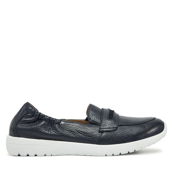 Półbuty Caprice. Niebieskie półbuty damskie Caprice, bez wzorów, bez obcasa, na płaskiej podeszwie, bez zapięcia. Za 239.99 zł.