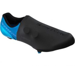 Ochraniacze na półbuty Shimano S-Phyre. Czarne półbuty damskie Shimano, bez wzorów, z materiału, bez obcasa, na płaskiej podeszwie, bez zapięcia. Za 132.00 zł.